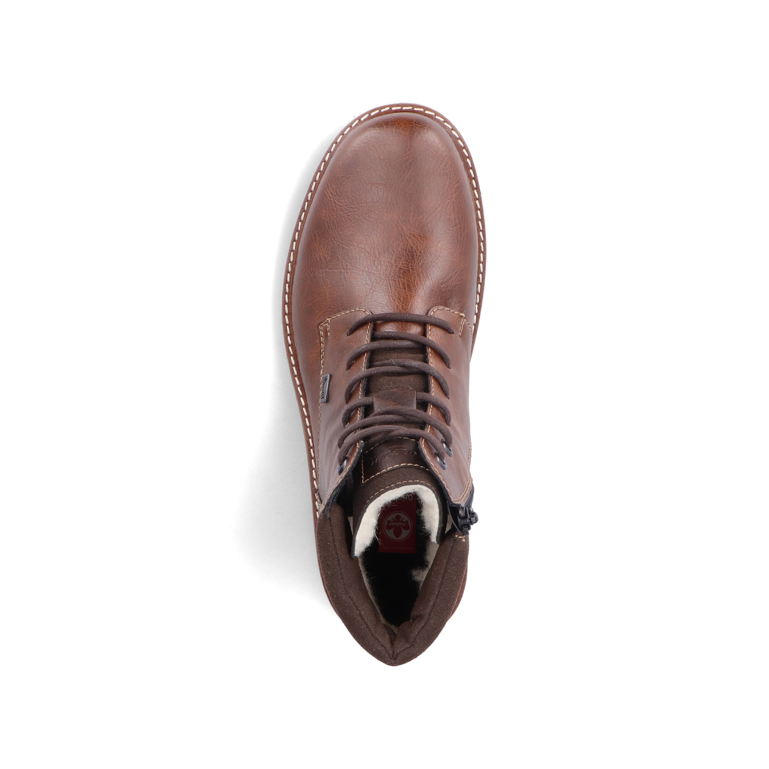 Rieker Herren Schnürstiefel kastanienbraun