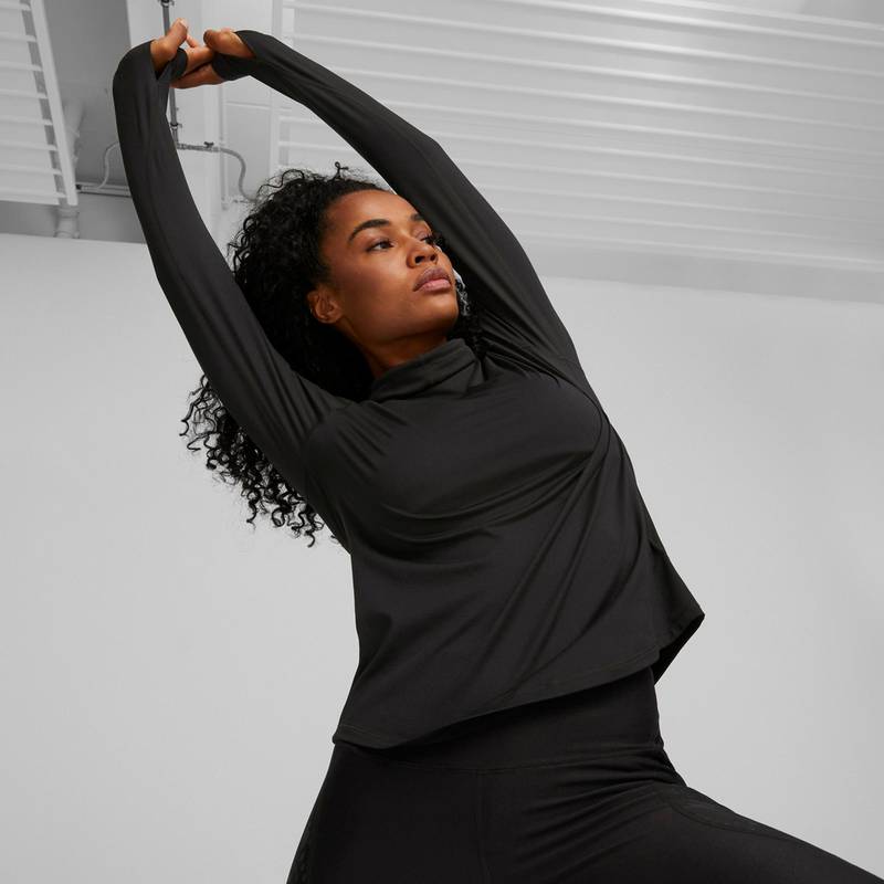 PUMA RUN BRUSHED CLOUDSPUN Funktionsshirt Damen