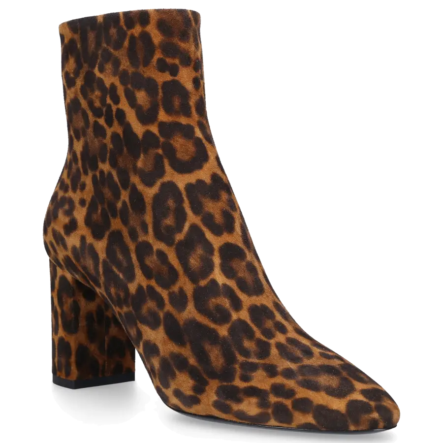 Saint Laurent - Klassische Stiefeletten LOU 75 Veloursleder - braun