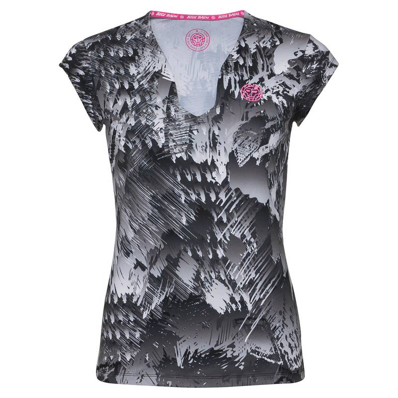 BIDI BADU Bella 2.0 Tech V-Neck Tee Tennisshirt Damen