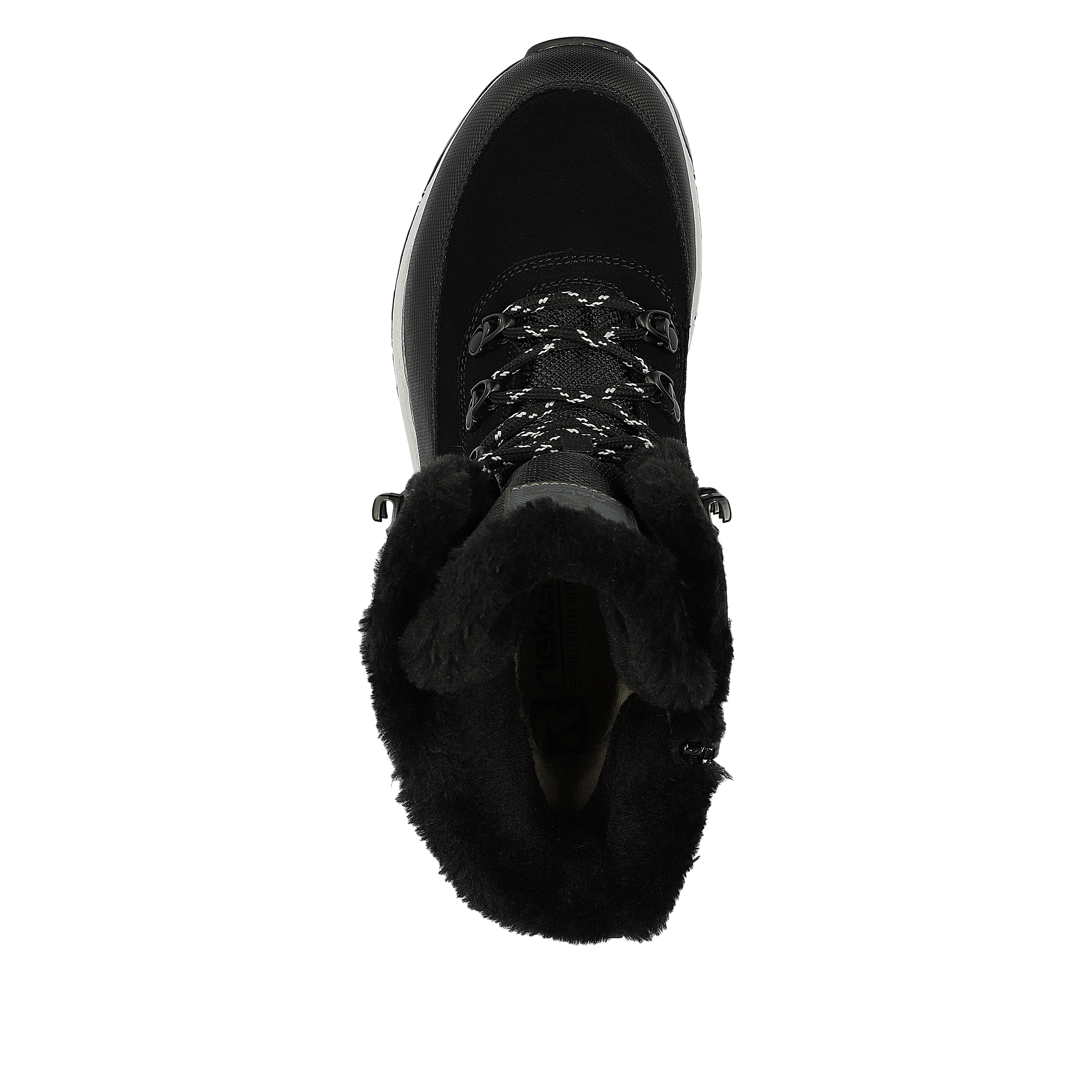 Rieker Damen Schnürstiefel steel black
