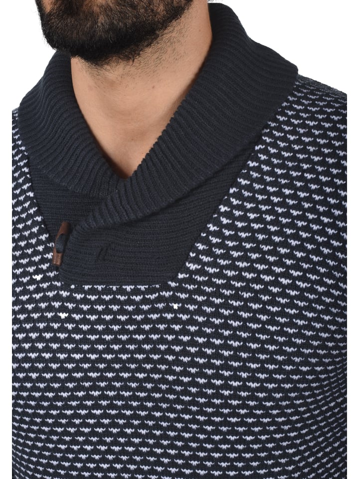 INDICODE Strickpullover IDCopent 35451MM Strickpulli aus Grobstrick in dunkelblau günstig kaufen
