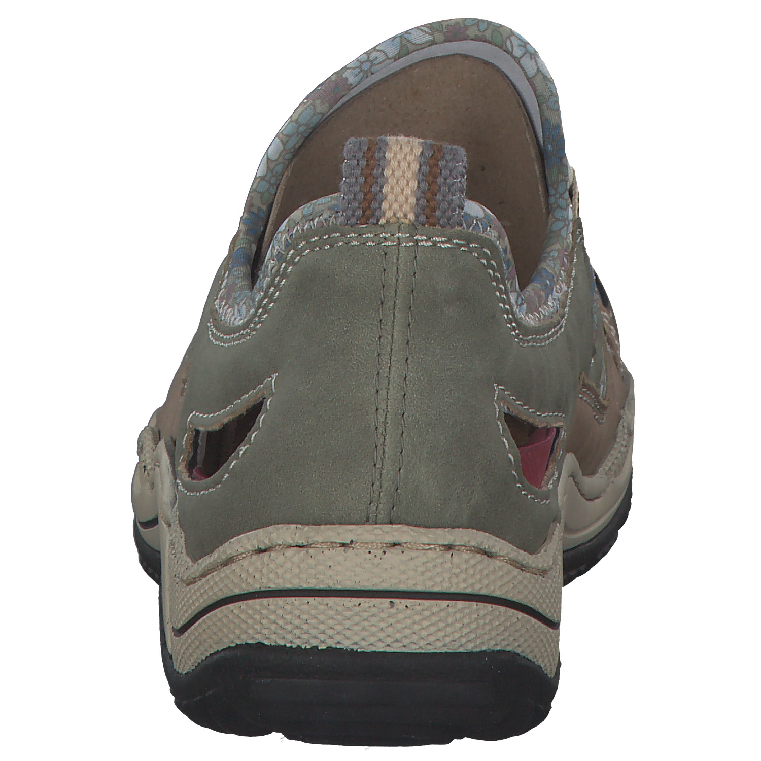 Rieker L0539, Slipper, Damen, liane/schilf/shell/kornblume