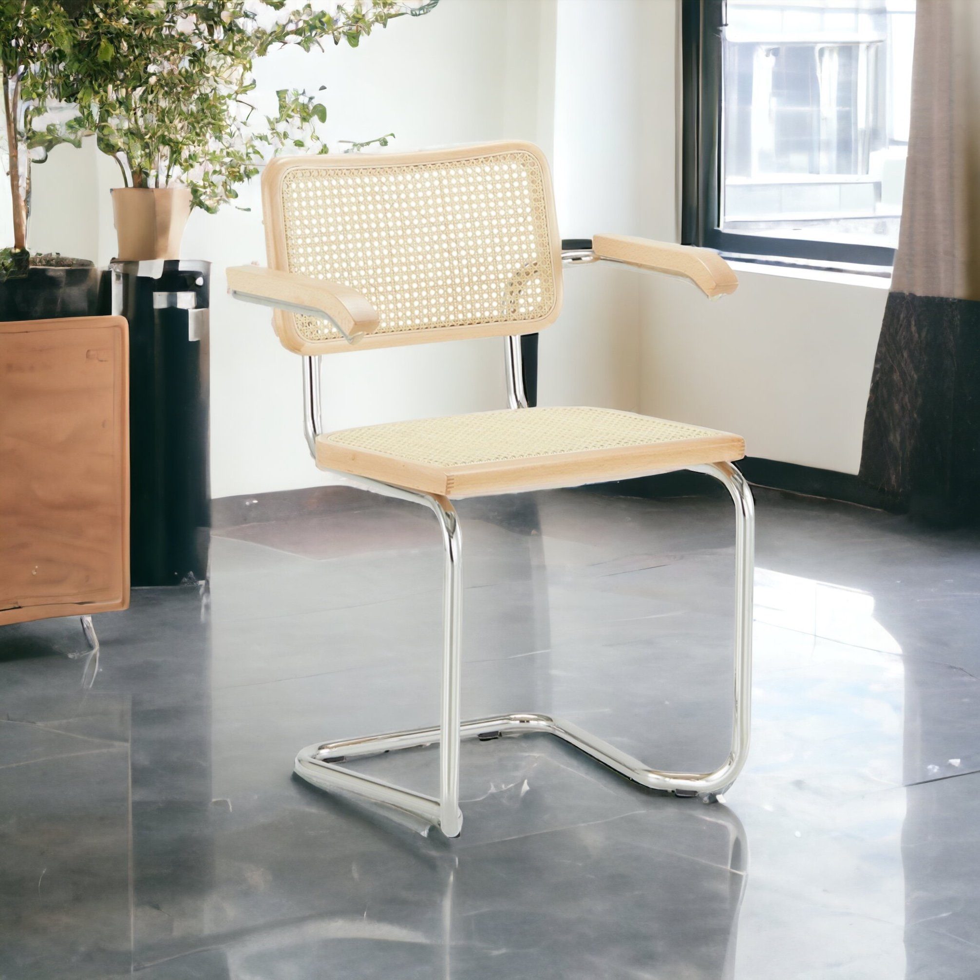 k-hometrends Freischwinger Moderner Schwingstuhl KADEEM, Wohnzimmerstuhl, 2er Set