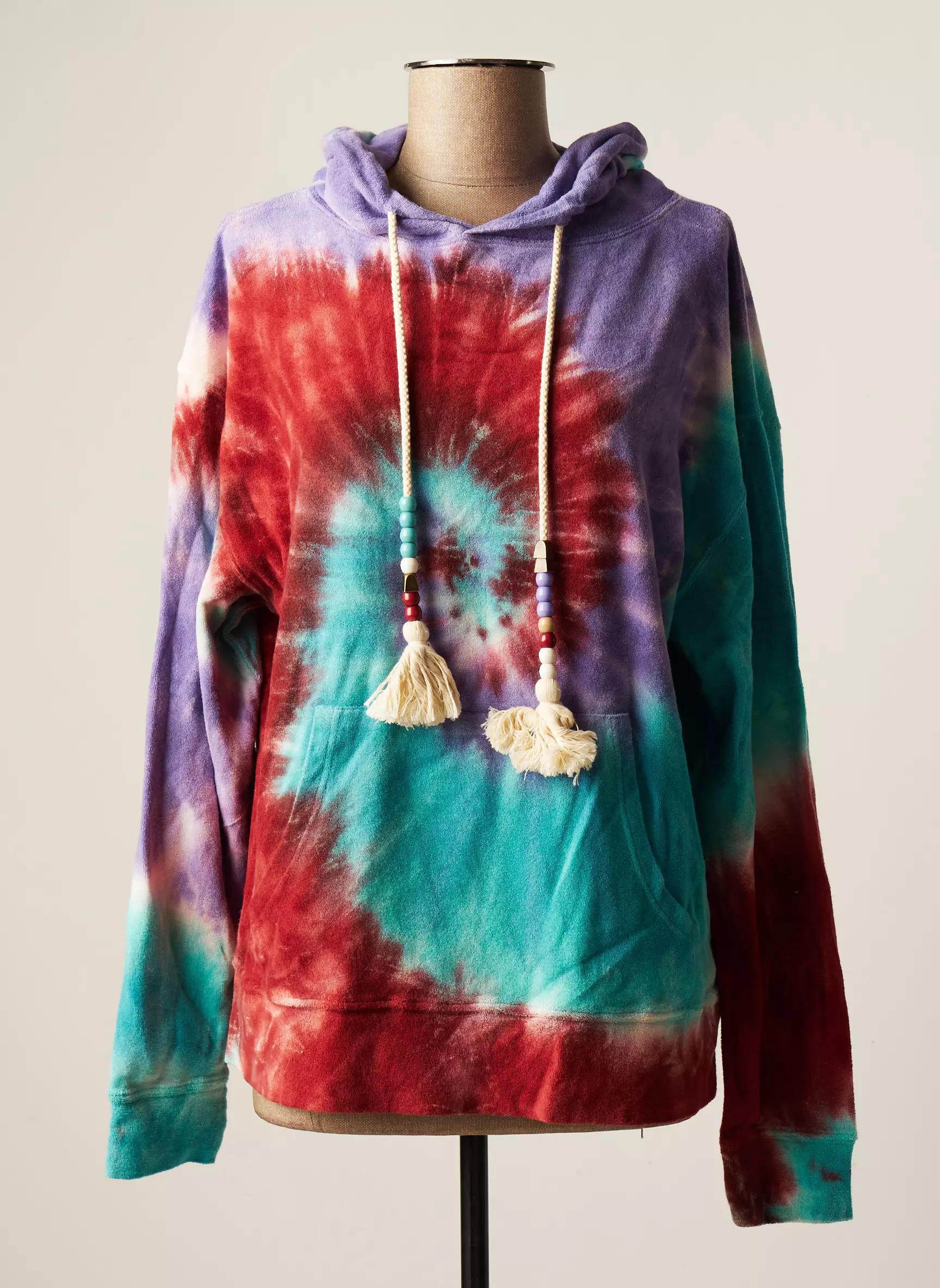 Liv Bergen Sweat Capuche Femme couleur bleu