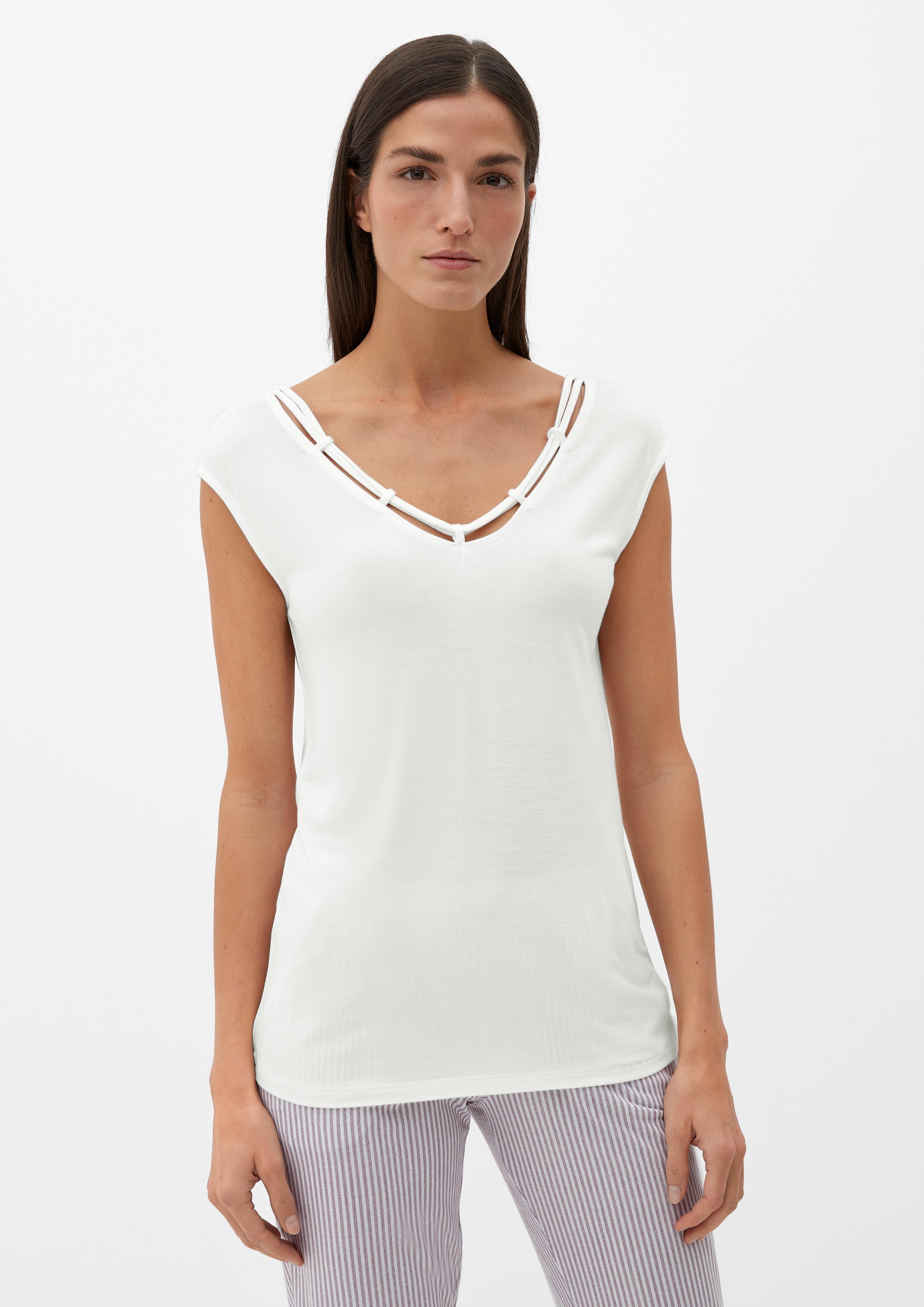 T-Shirt mit Cut-outs  6007580-0900