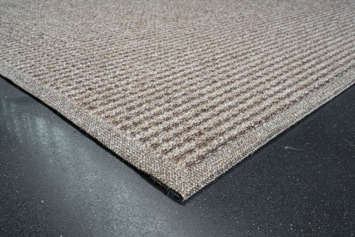 Webteppich Korund Braun Grau 80 x 150 cm