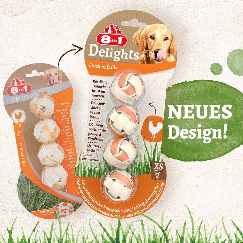 8in1 Delights Kaubälle Huhn