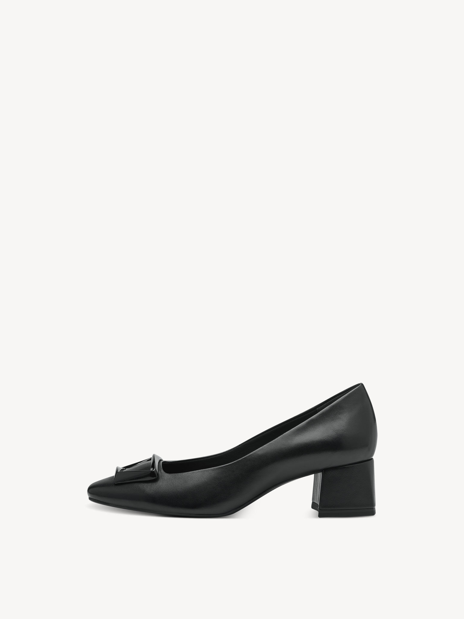 Escarpin en cuir - noir