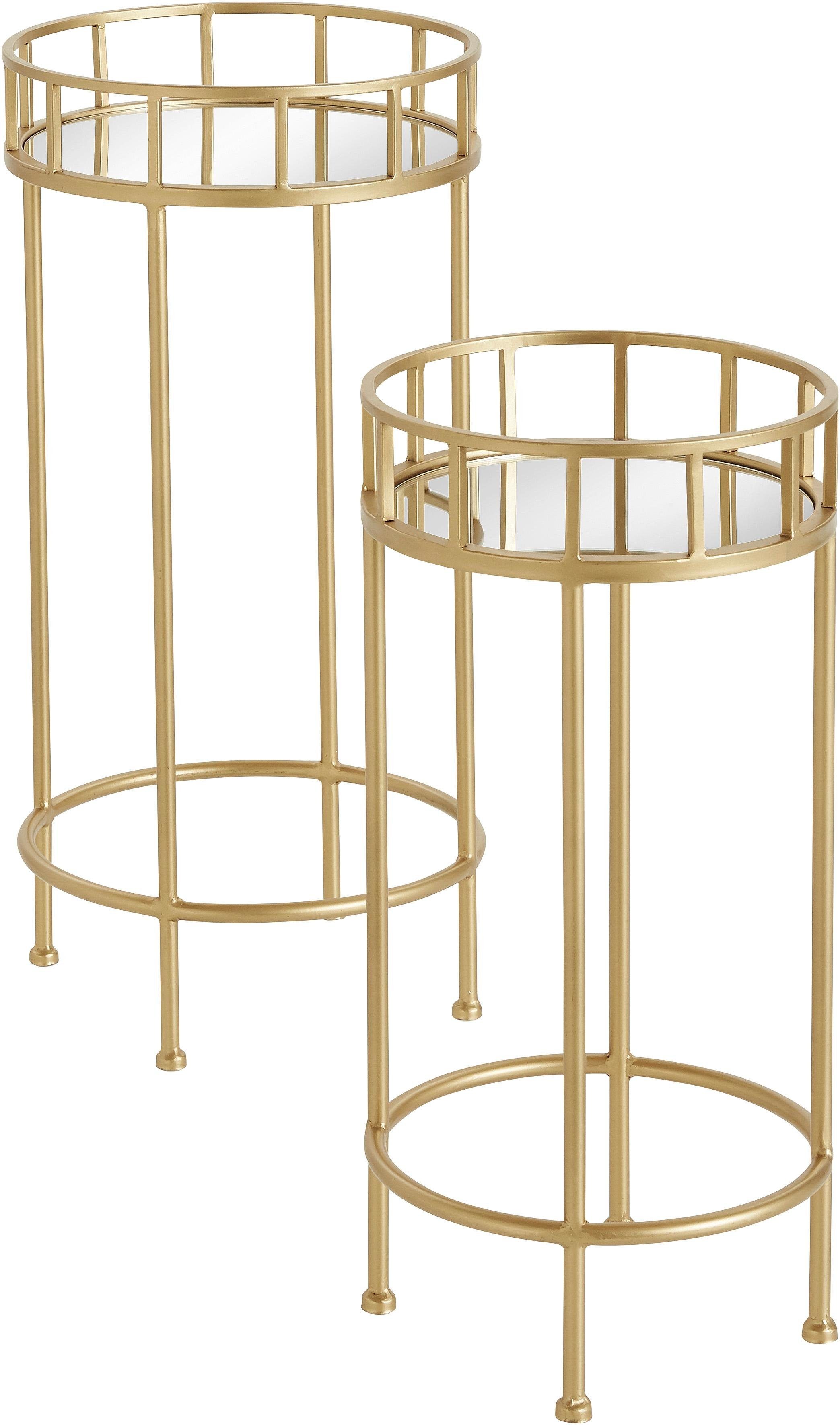 Leonique Beistelltisch (Set, 2-St., 2er-Set), mit Spiegelfläche