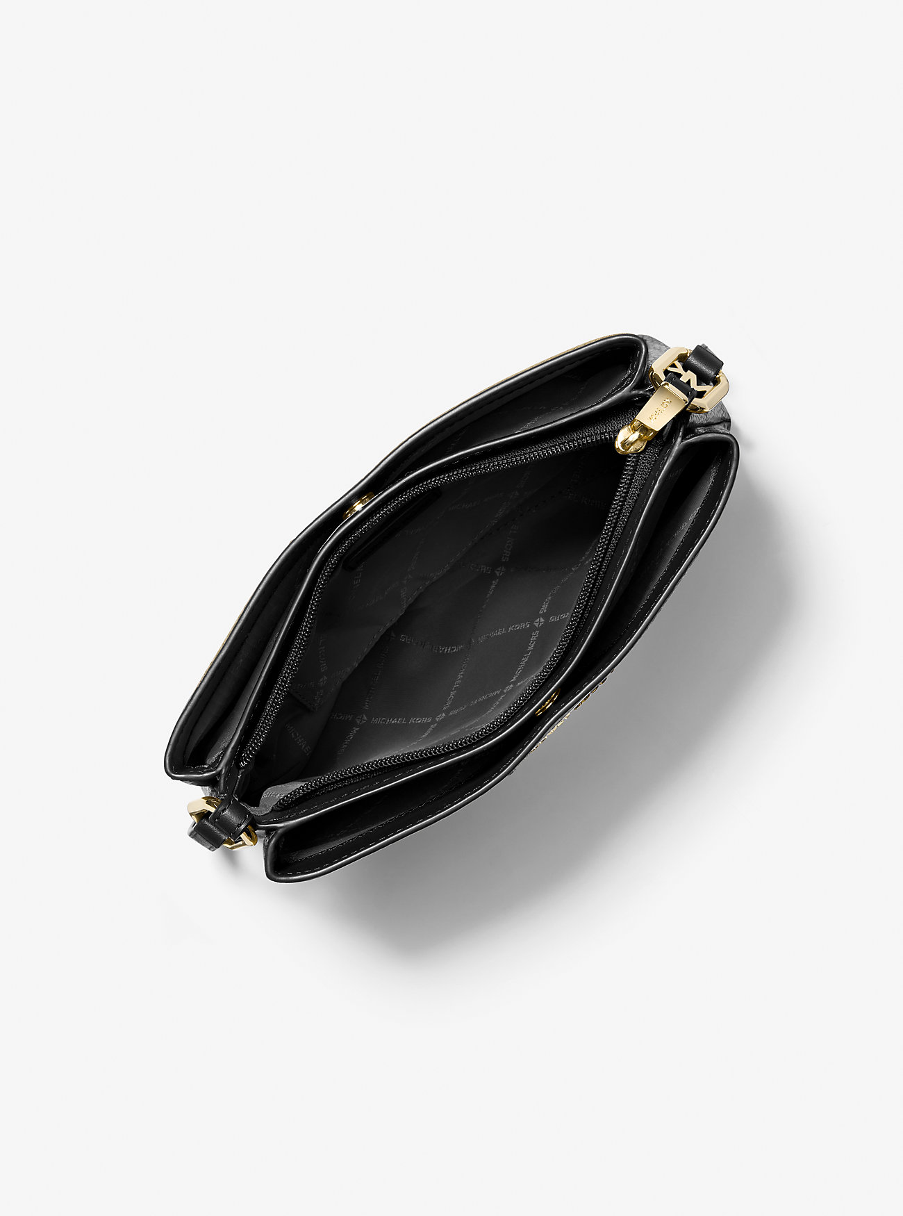 Trisha Medium Pebbled Leather Skulderveske - SVART