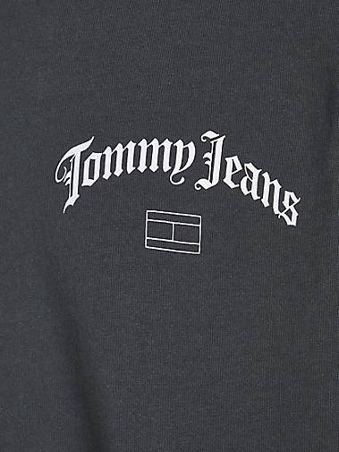 TOMMY-JEANS Herren T-Shirt TJM RLX GRUNGE ARCH BACK TEE