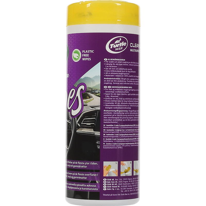 Turtle Wipes clean-up Turtle Wax