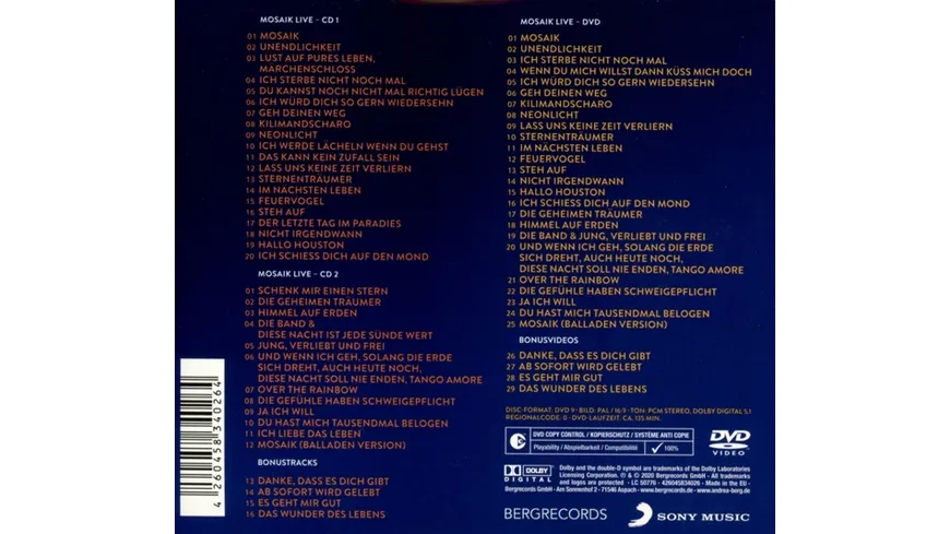 Mosaik Live-Die Arena Tour