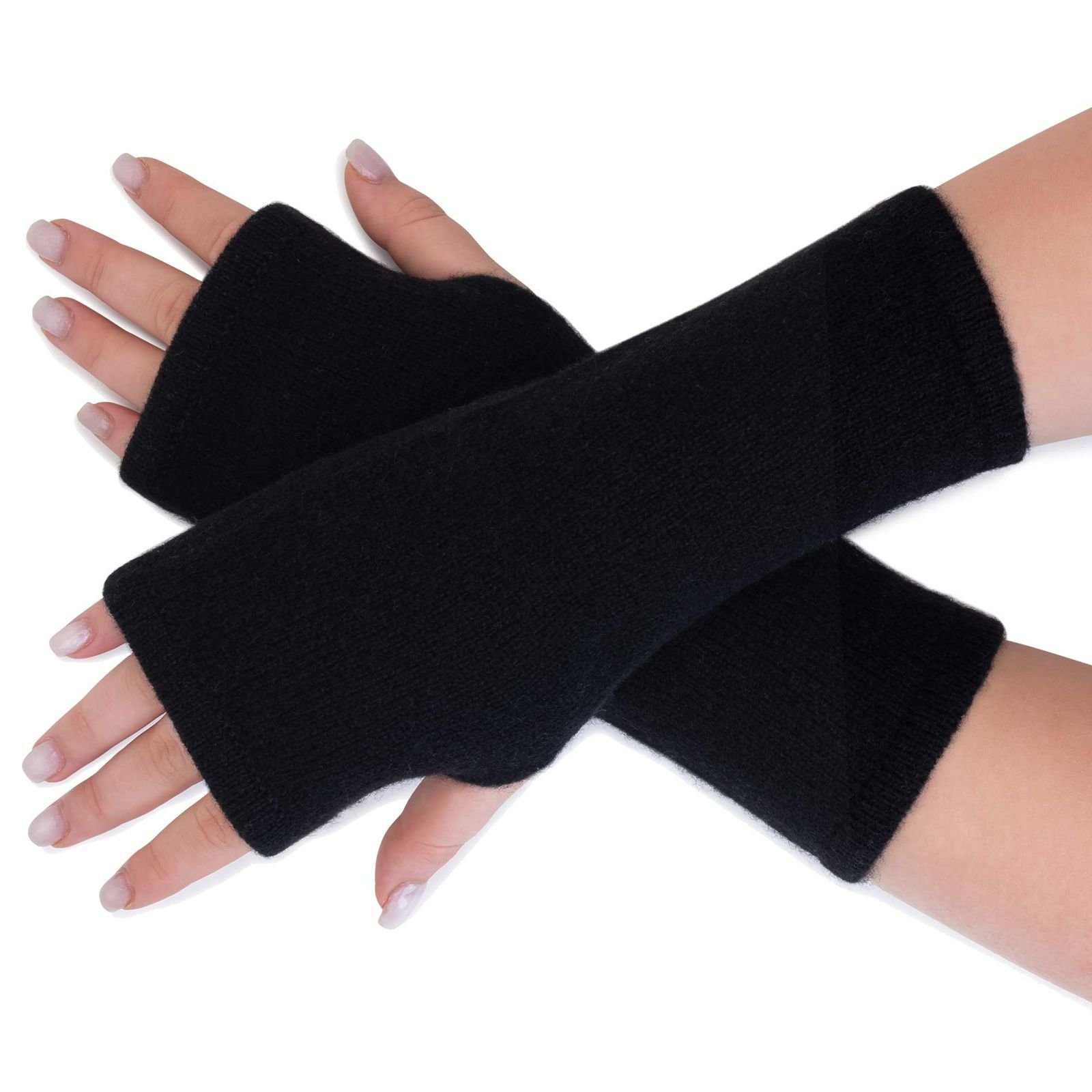 ALMHUBER Armstulpen Damen Armstulpen Handwärmer Pulswärmer Handschuhe Lammwolle Strick
