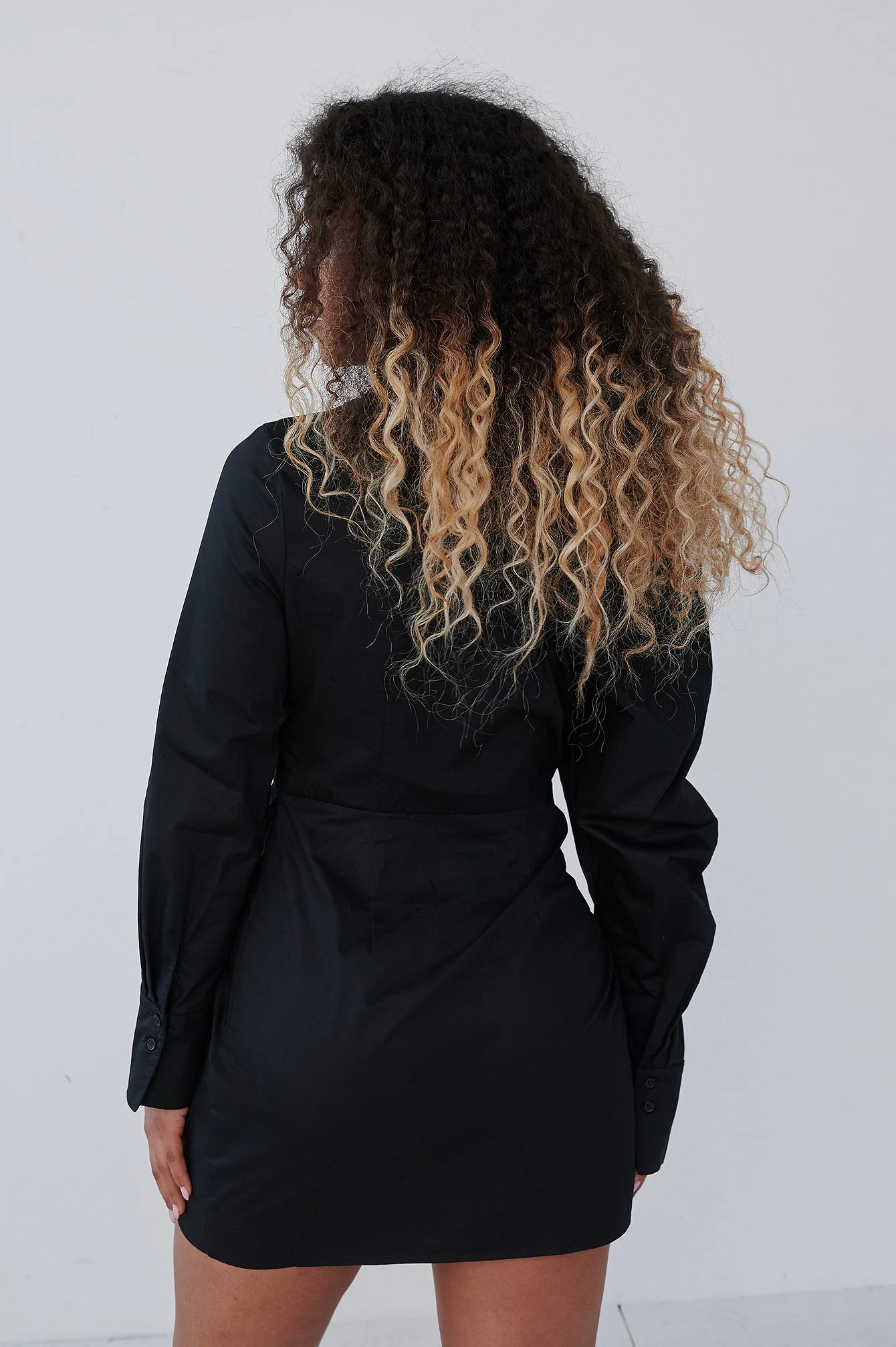 Volume Ärmel Kleid
