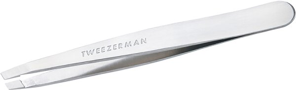 Tweezerman Slant Tweezer - Schräge Pinzette, Platinum Silver Pinzette
