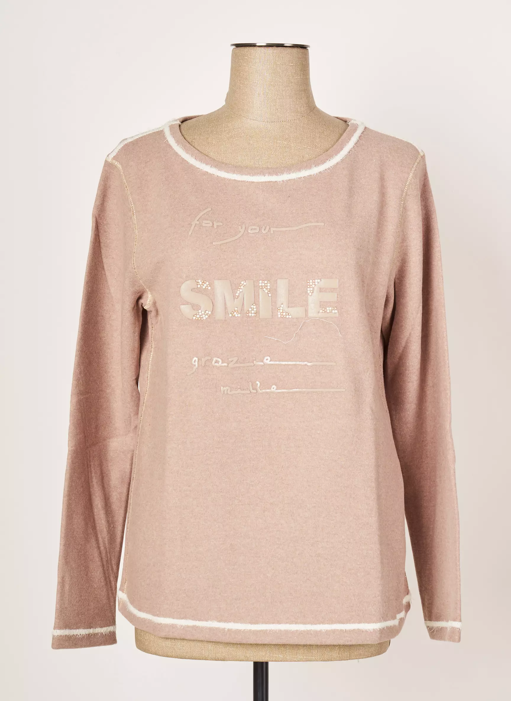 Elisa Cavaletti Sweats Femme couleur beige