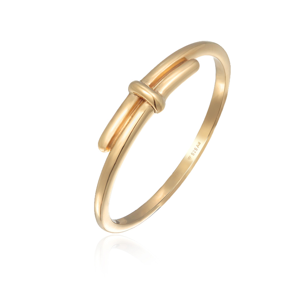 Elli Elli Bague Femmes design enroulement torsadé Basique  en argent sterling 925 Bague