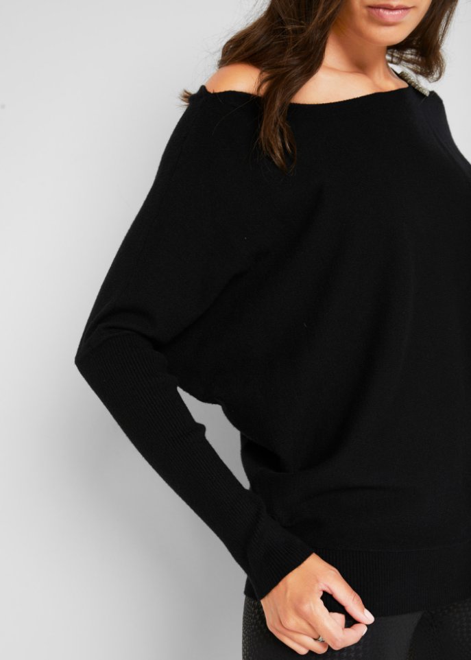 Pullover mit Perlendetail