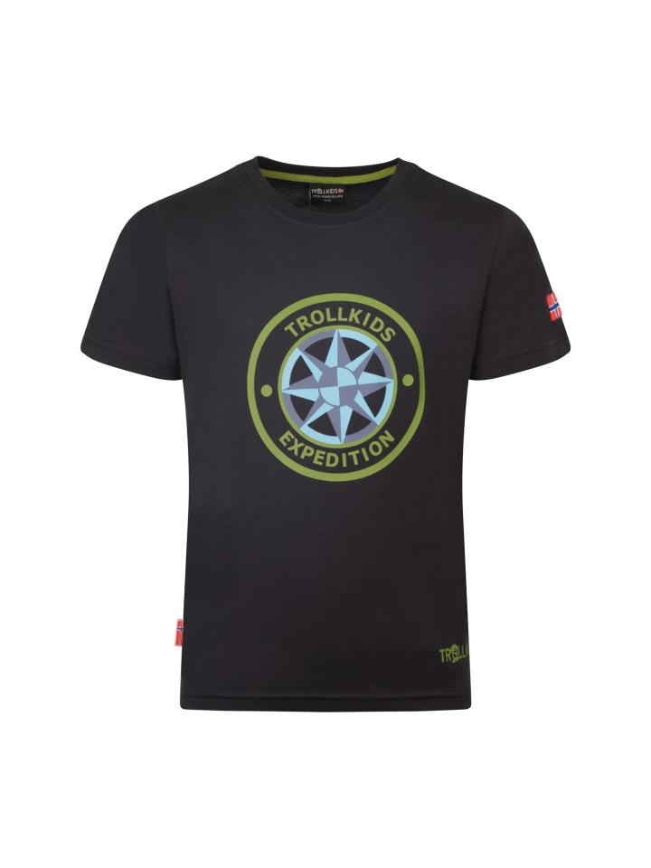 Trollkids Funktionsshirt Windrose in black günstig kaufen 116