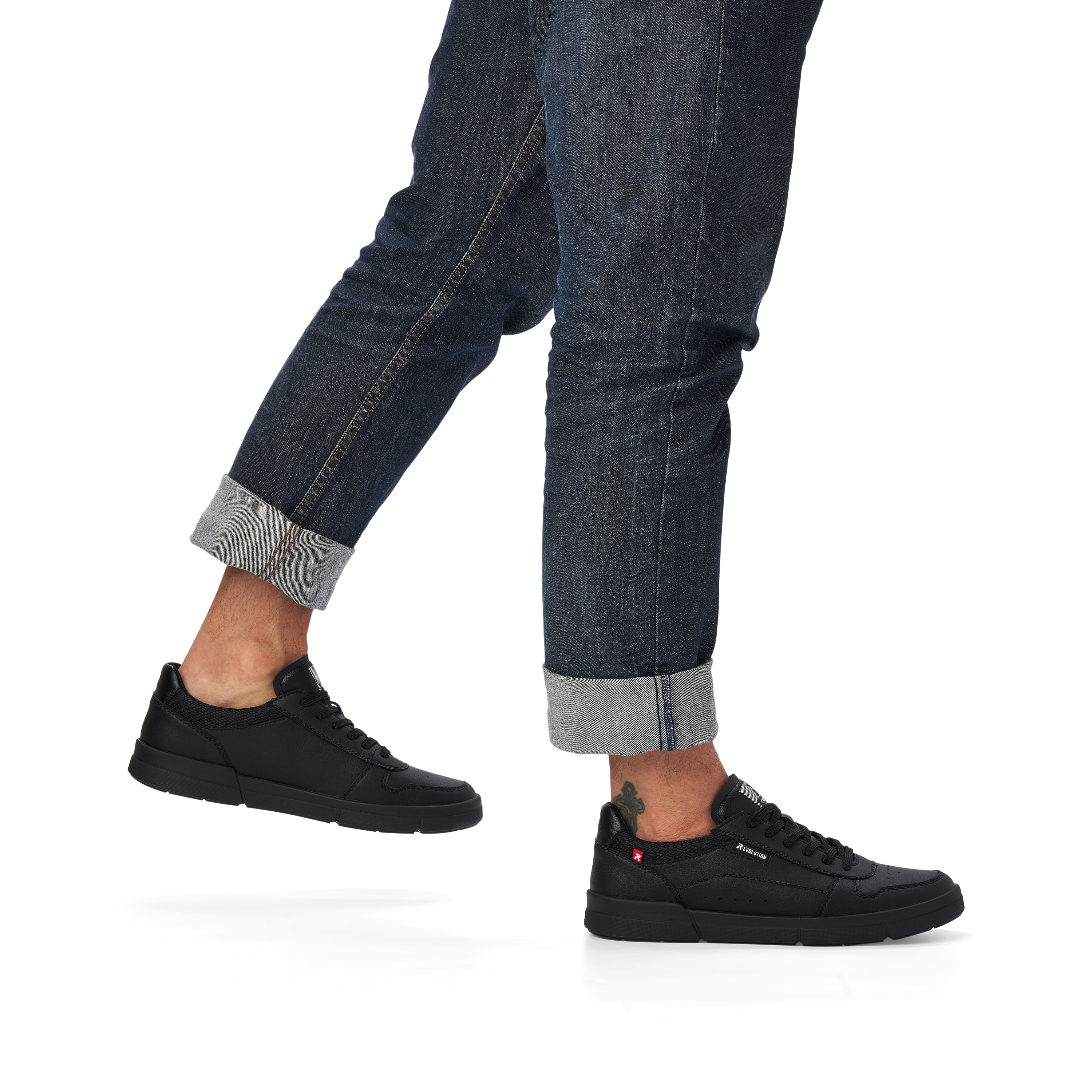 Rieker Herren Sneaker Low noir