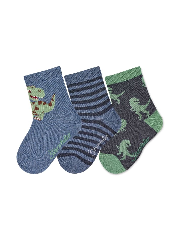 Sterntaler Socken 3er-Pack Dino in ecru günstig kaufen