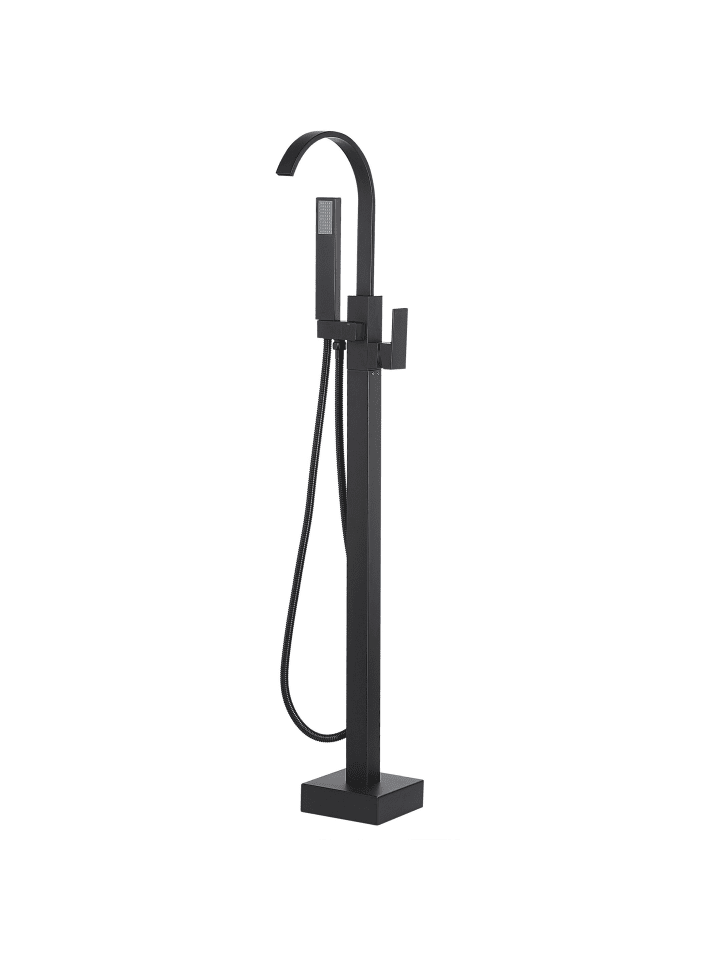 Beliani Wannenarmaturen RIBBON in Schwarz - (W) 15 x (H) 108 x (L) 23 cm günstig kaufen onesize