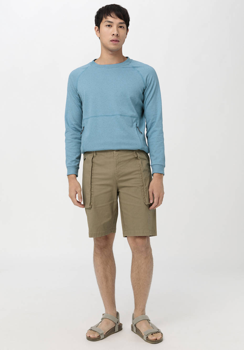Trekking-Shorts aus Bio-Baumwolle mit Hanf