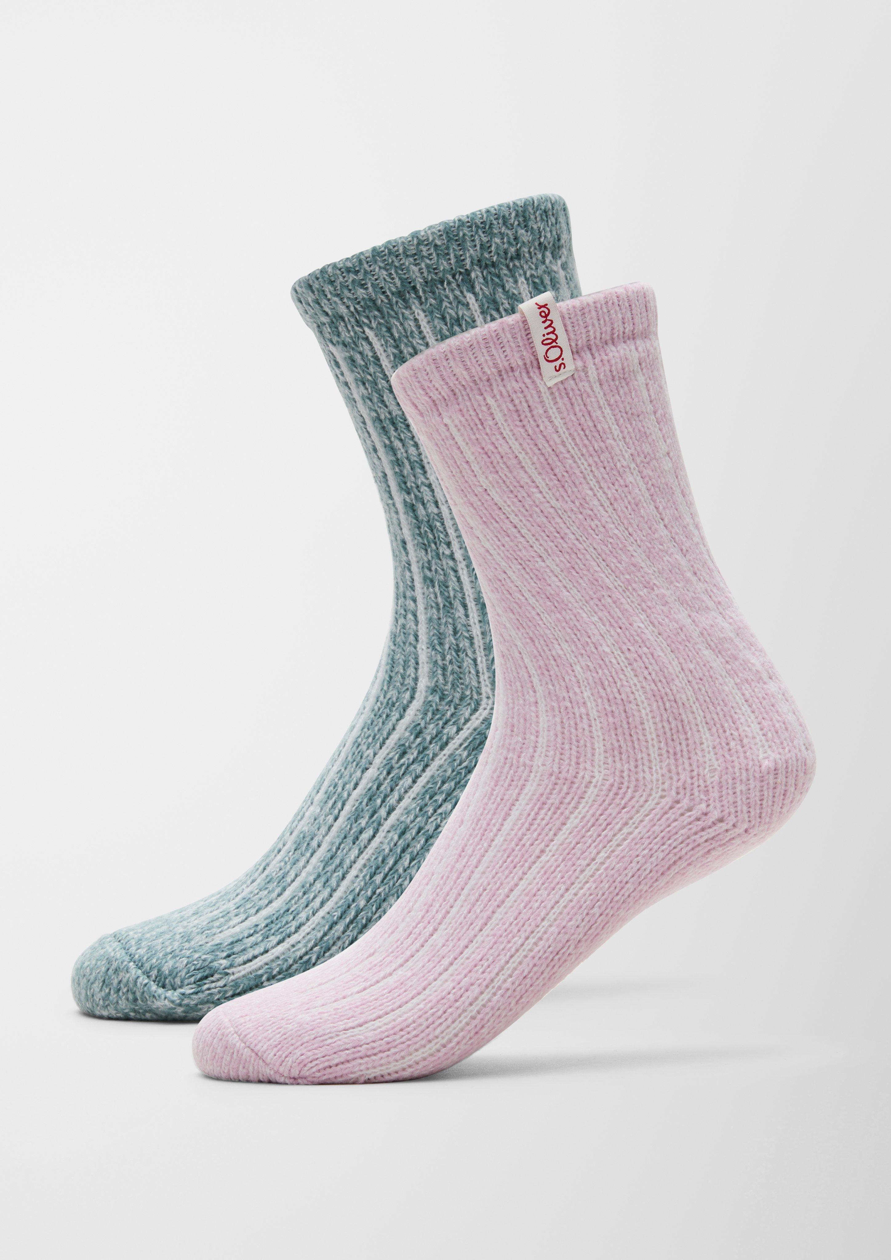2er-Pack weiche Rippstrick-Socken  122.899.120.20484-6300