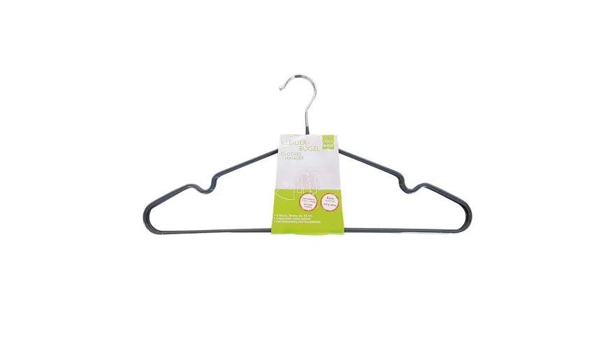 TRENDSHOP Kleiderbügel Rutschfest 3er Set