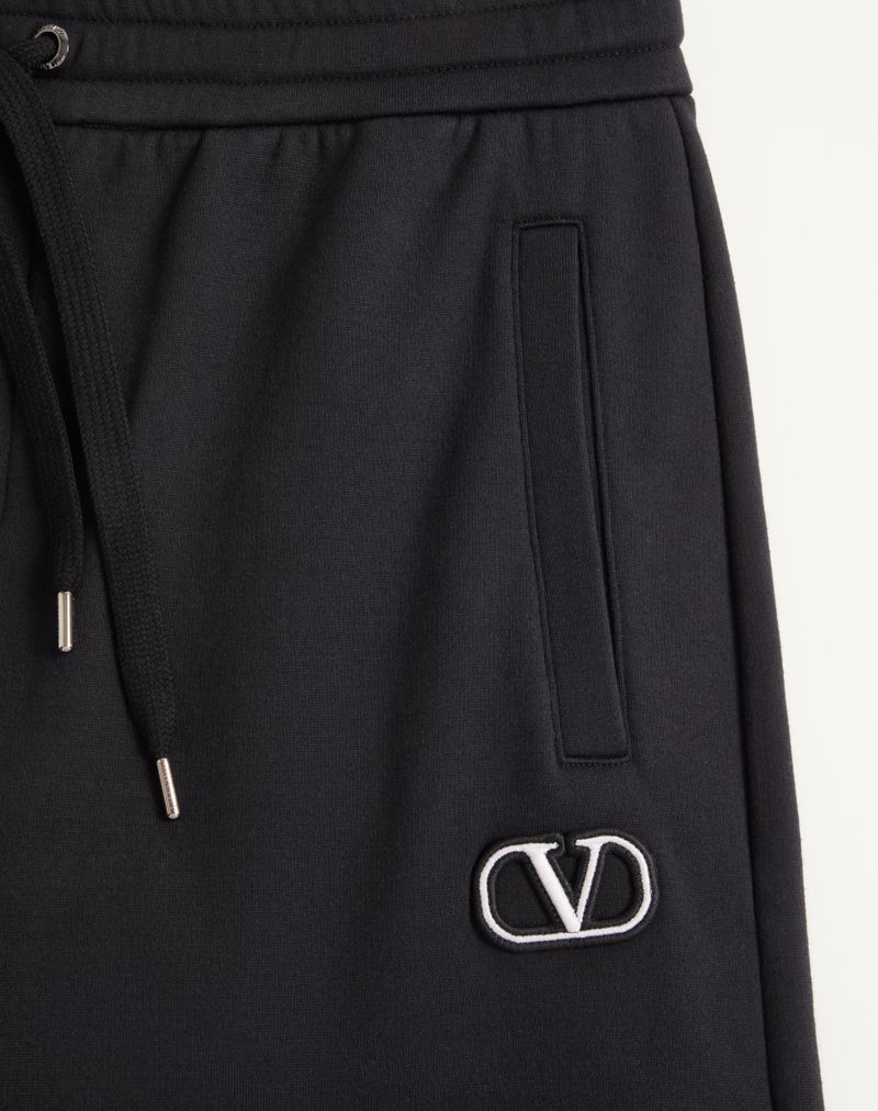 Tekniske bomuldsbermudashorts med Vlogo-signaturmærke