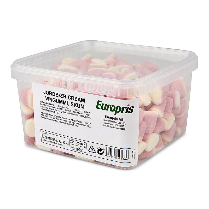 KnallGodt Jordbær Cream 2 kg