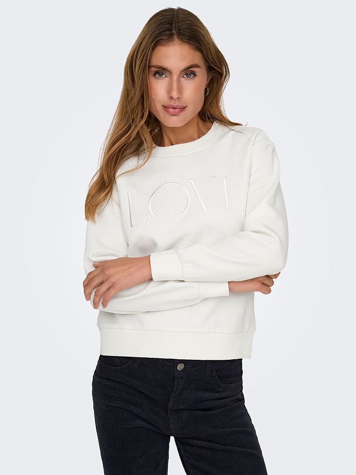 JDY Sweatshirt in Creme günstig kaufen