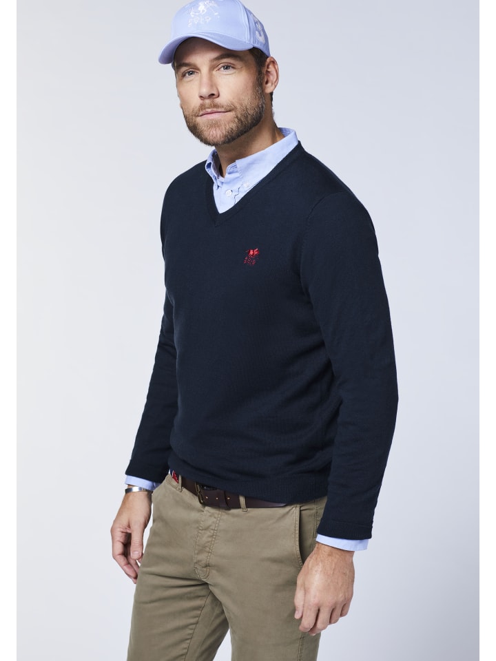 Polo Sylt Pullover in Blau günstig kaufen