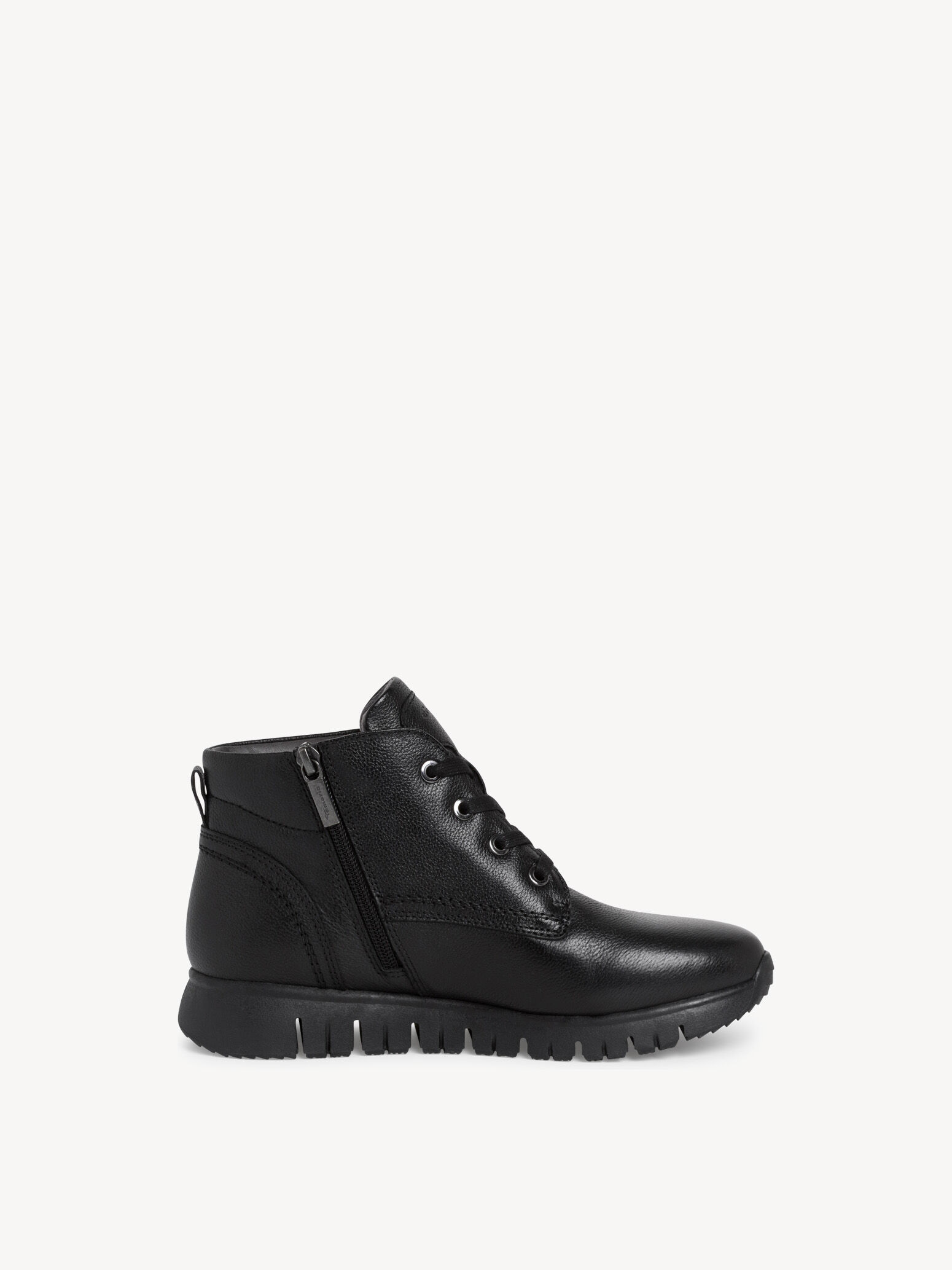 Bottine en cuir - noir