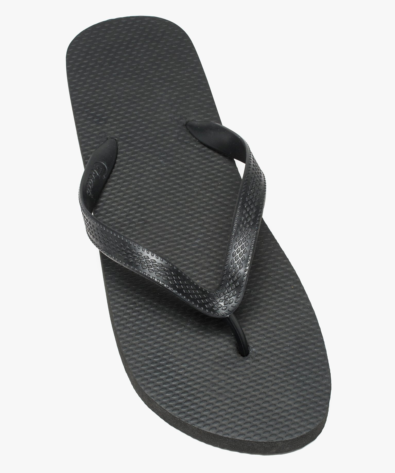 Tongs homme unies noir | GEMO