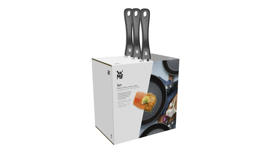 WMF Pfannenset Devil 3-tlg. Ø 20cm + Ø 24cm + 28cm