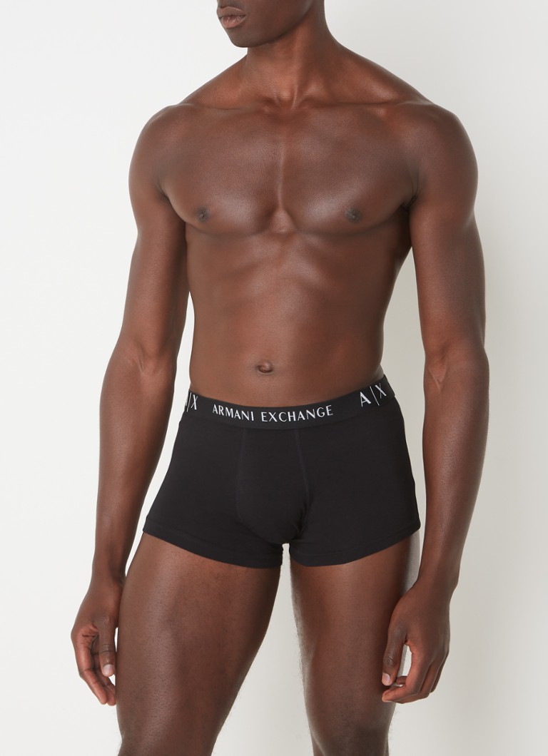 Boxer Armani Exchange con fascia logo, confezione da 2