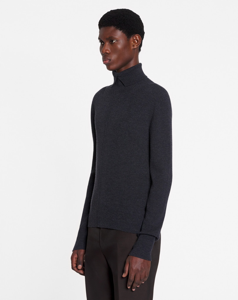 PULL COL ROULÉ EN LAINE MÉRINOS