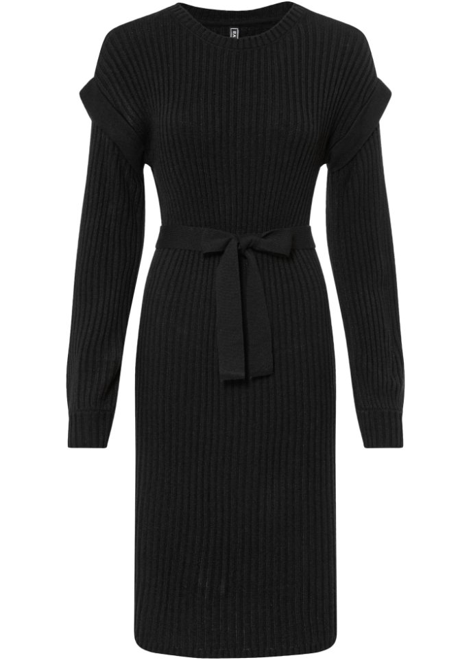 Strickkleid mit Bindeband