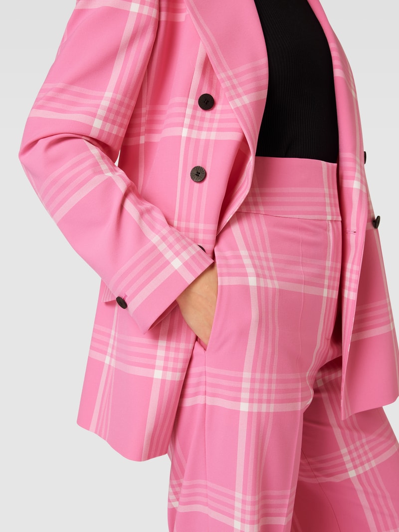 Hose mit Allover-Muster Modell 'Himia' in pink