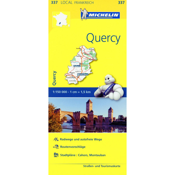 Michelin Quercy - Straßenkarte
