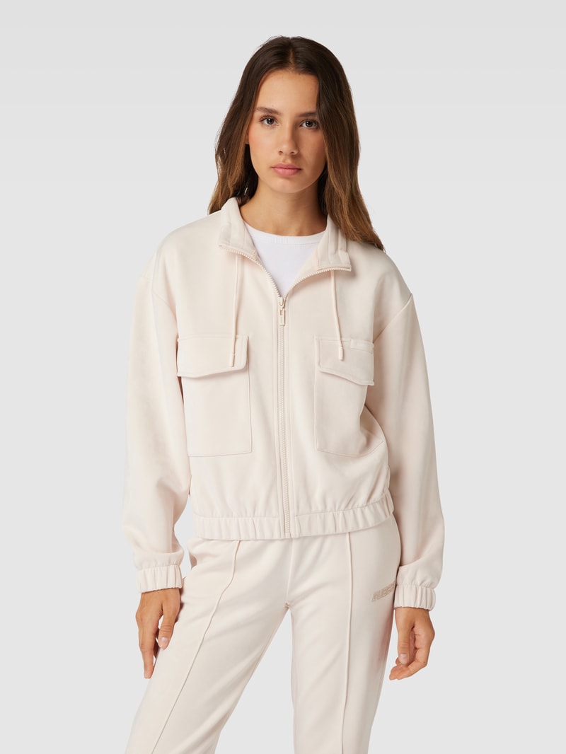 Sweatjacke mit Cargotaschen Modell 'EUPHEMIA' in sand