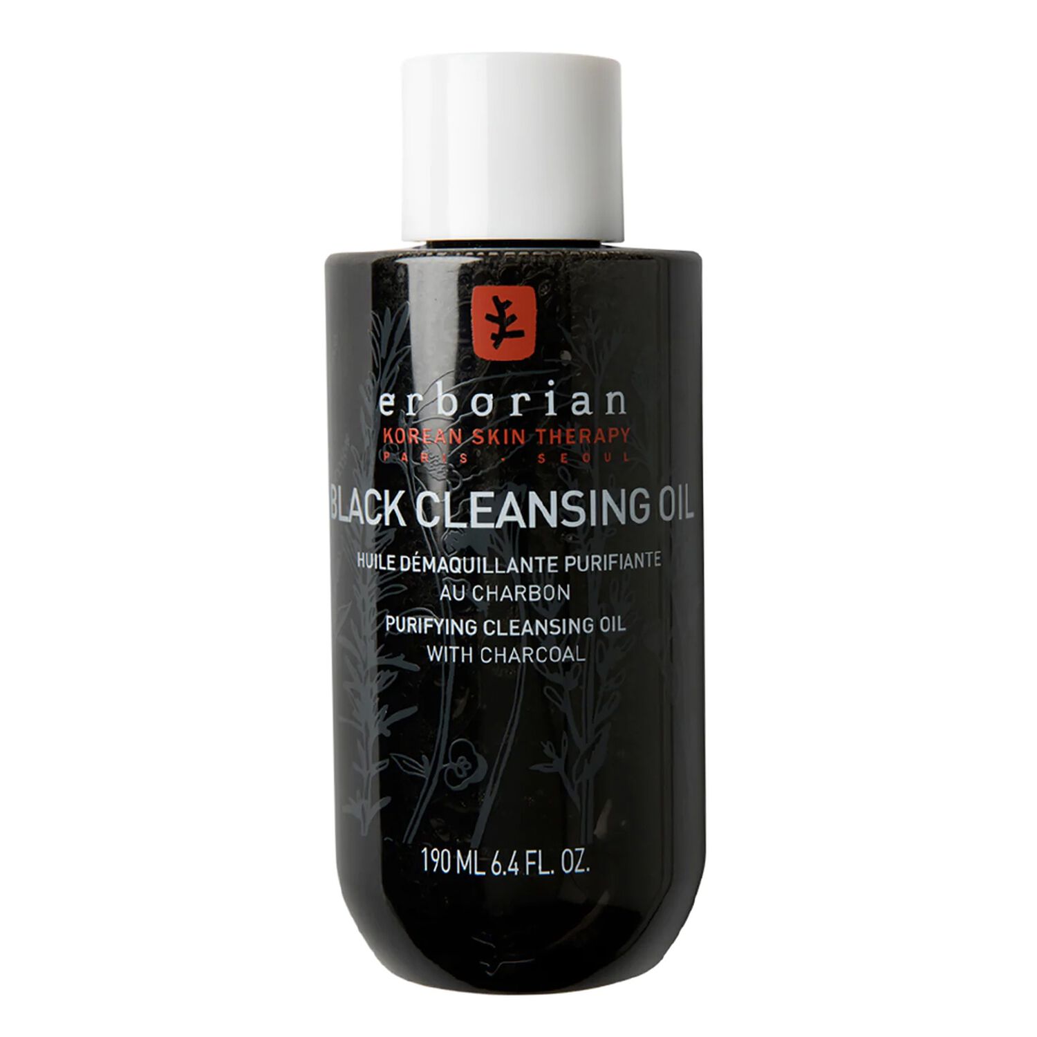 Erborian Black Cleansing Oil Huile Démaquillante au Charbon 190 ml