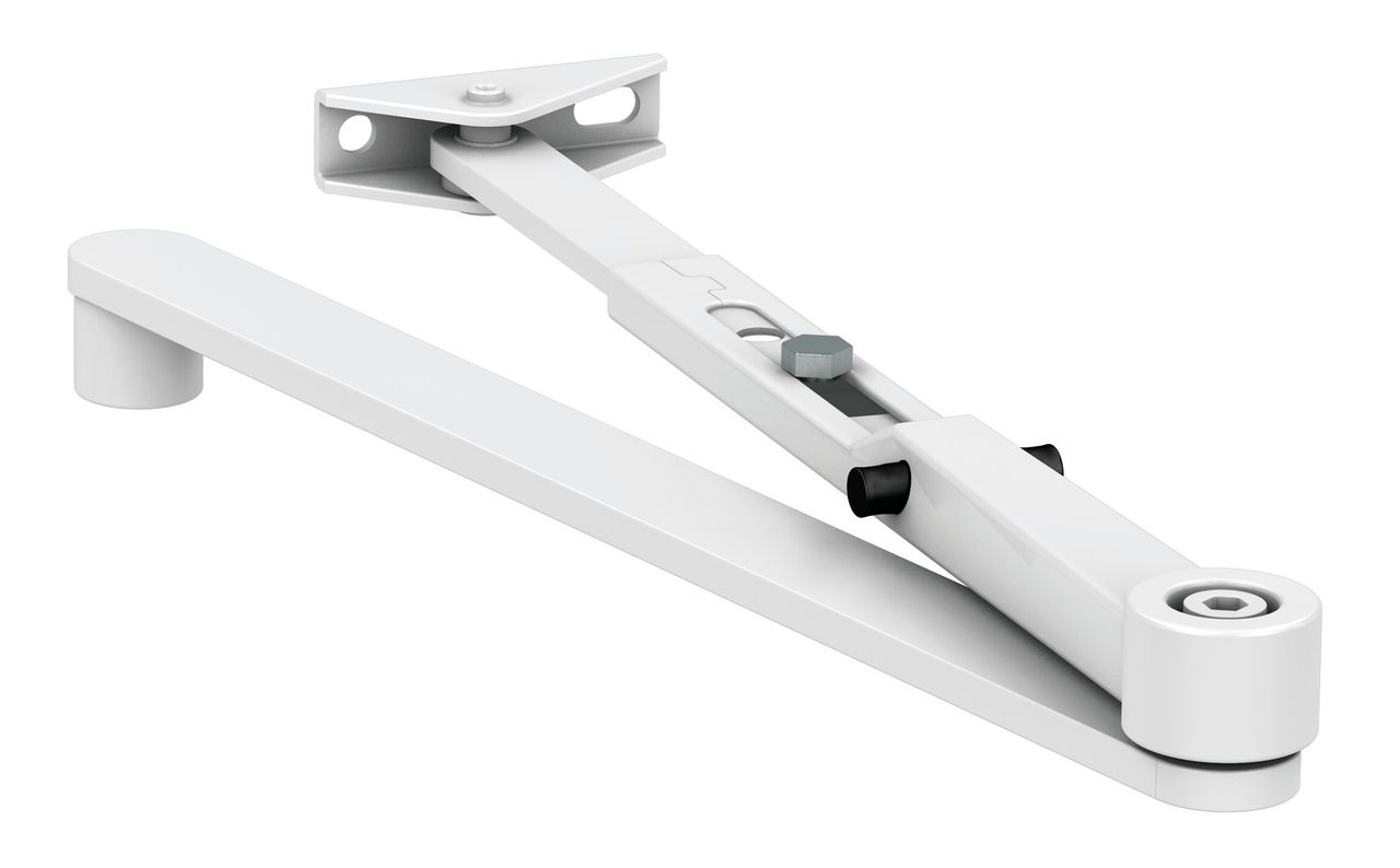 GEZE Rastfeststellarm weiß - für Türschließer TS 2000V/TS4000