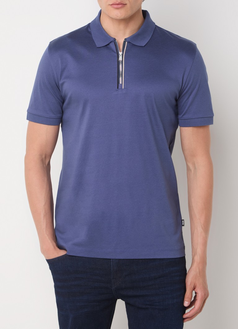 HUGO BOSS C-Polston slim fit polo with half zip