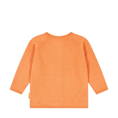 Strickjacke, orange für Mädchen