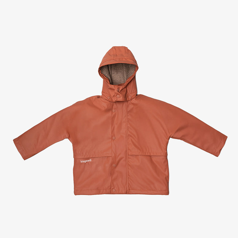 aarhus rain jacket wool rose hip - Rose