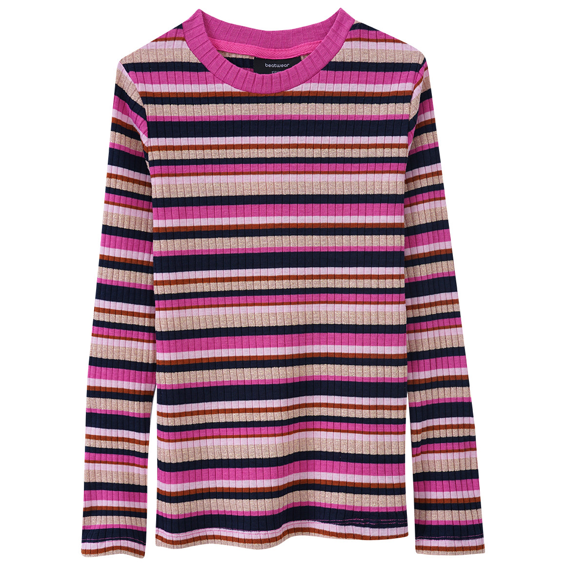 Mädchen Langarmshirt mit Effektgarn